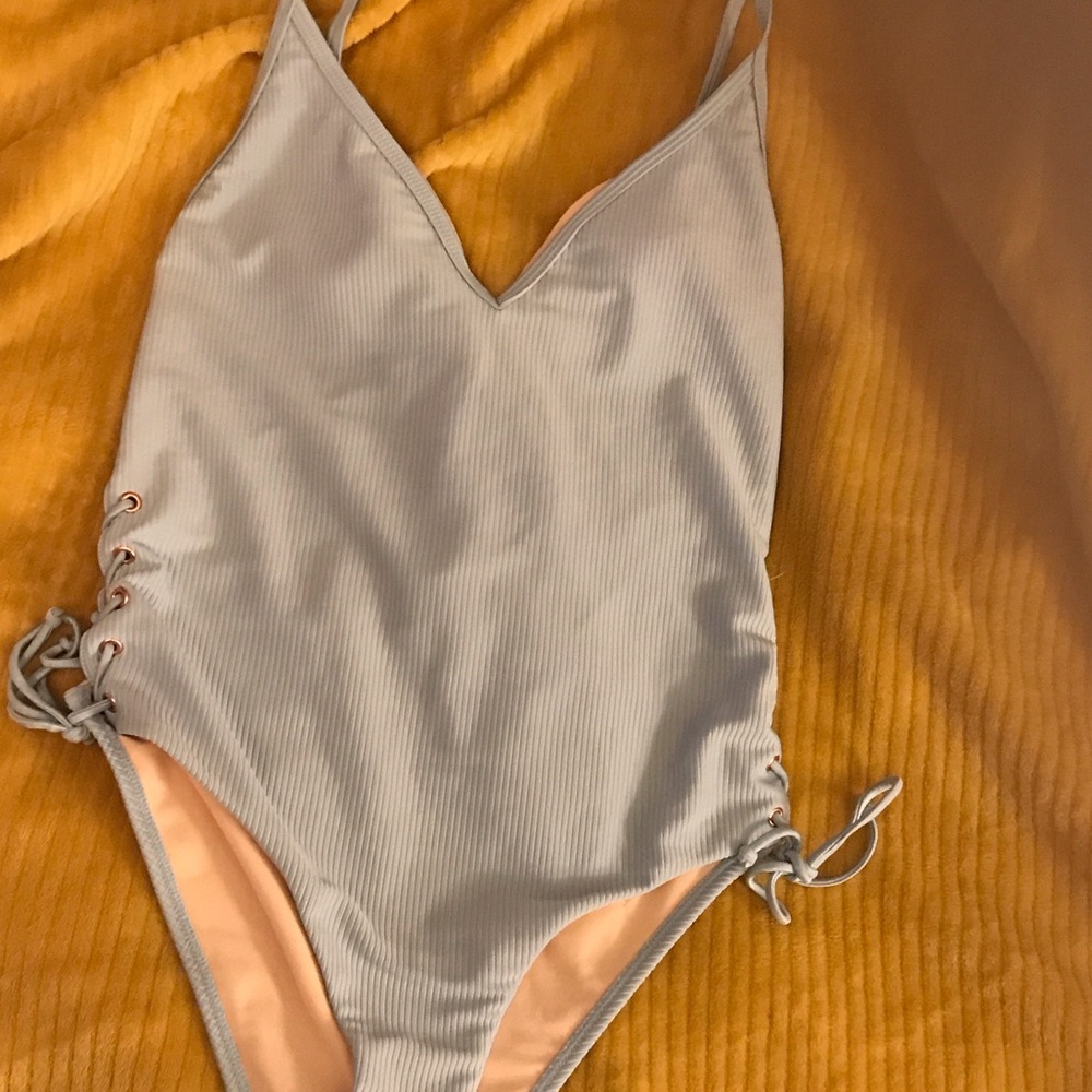 La Hearts Light blue one Piece Swimsuit